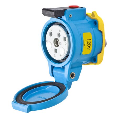 Meltric Pin & Sleeve Receptacle, 20 A, 120V AC, Single Phase, 1 Pole, Screw Terminals Wire Connection Type 33-14165-972